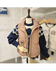 F5DVT505A_하이넥 덕다운 패딩 조끼