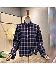 AOZ3HB361_체크 나그랑 카라 셔츠