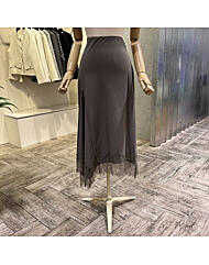 AOA1HS01B_레이스 언발 밴딩 스커트