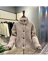 AOA1HF35A_하이넥 부클 단추 자켓