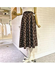 L254BSKB57_르이오체크홀스커트