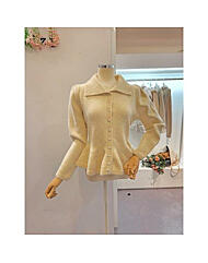 CP9WKC08_카라 프릴 가디건