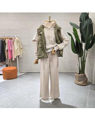 C24K7FTP006_톡톡 밑단조리개 어썸 와이드팬츠세트