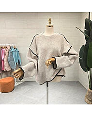 C23K7FKT053_밑단 크로스 라인 울니트