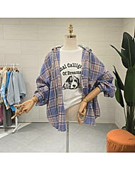 C25C7FNB042_팡팡 체크 후드셔츠