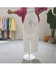 C25E7FPT007_구제트임 일자통 면팬츠