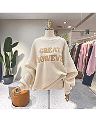 C25K7FTS121_레터링패치 골지 맨투맨