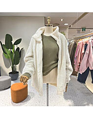 C25K7FJP015_하이넥 밑단스트링 퍼점퍼