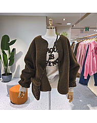 C25K7FJP021_루즈핏 레오파드 무스탕 가방세트