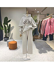 C24K7FTP057_타운NY자수 후드맨투맨 기모 바지세트