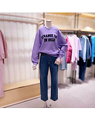 DBSI4TSF472_후로피 레터링 뒤요크절개 맨투맨