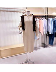 SF2DBKTF679_후드 캐시미어 롱 원피스