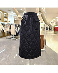 M25WBS103_허리밴딩 패딩스커트