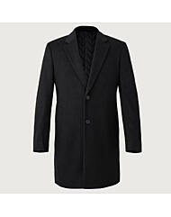 EL4Z9411B_남성 솔리드 캐시미어 싱글코트