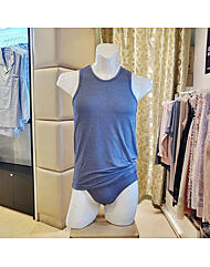 VMV4195_모달 스판 잔체크  런닝 삼각팬티세트