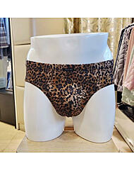 VMP1810P_남성 스판 호피무늬 삼각팬티