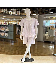 WP8856R_라운드프릴 쿨링 반팔 여성잠옷세트