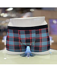 PT2017D_아웃밴드 체크 사각 남성드로즈팬티