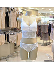 WLGB500WLGC500TWH_스트랍브라렛 팬티 세트WH