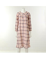WGN2512W_큰체크면선염요루원피스잠옷