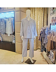 VPAA205M_심플 카라넥 스트라이프 남자잠옷