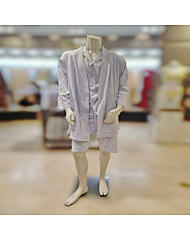 AMP4597RAMP4597S_반팔남성4597S 블루잠옷로브가운세트