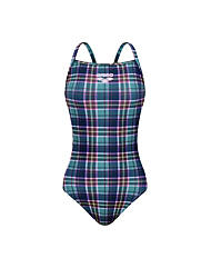 A5FL1LO05_컨트리 체크 원피스 싱글 수퍼 플라백