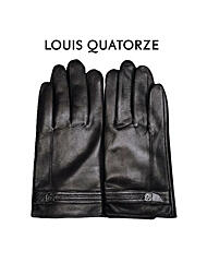 IGLQG10115BK_LQ 벨트 스티치 남가죽 장갑