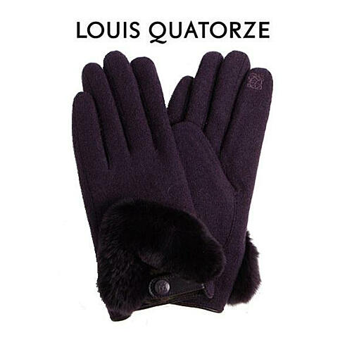 [마리오몰][엘큐편집샵] FGLQW20018VI_LQ 모 W 컬러 퍼 여성 장갑