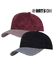 DBHTOBA5323BU_체크챙스웨이드볼캡