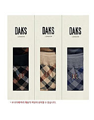 24913_닥스숙녀 미니 사선닥스체크 3족세트