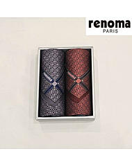 RAN04_레노마 남녀2매 나염 손수건 세트