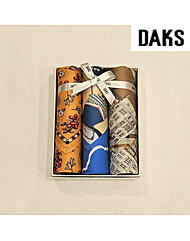DK350_닥스 남녀3매 나염 손수건 세트