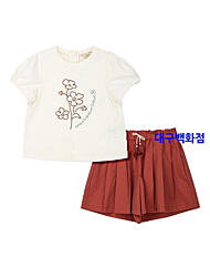 P2521T151P251_아동 여아 테슬 장식 상하복 세트