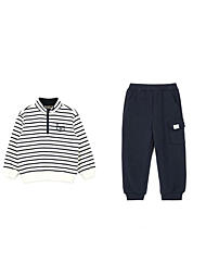 P2545T112P211_ 키즈 기모 ST 네이비 상하복 세트