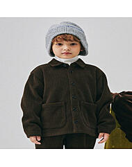 BZ63BL03BN_브라운 골지 기모 블라우스 셔츠