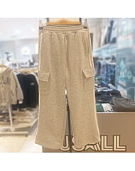 ULTM25N03_융기모 테이핑 카고 와이드 팬츠