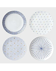 _므아레 6인치 원형접시 4개 세트