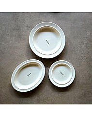 3p_메이플 화이트 접시세트 3p