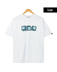 LEE 주사위 로고 티셔츠 LE2402ST08-WH