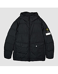 [럭스덕/국내당일] 스톤아일랜드 25FW 크링클랩스 와펜 후드 패딩 블랙 K2S15 4100011 S0A23 V0029