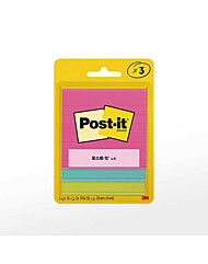 [3M] 포스트잇 노트 654-3 라인 (76x76mm150매3패드BL케이프타운)