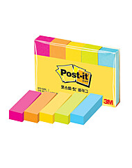 [3M] 포스트잇 견출지 670-5AN 5색x100매(15x50mm)