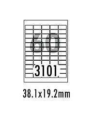 [폼텍] 바코드용라벨 LS-3101(100매60칸38.1x19.2mm)