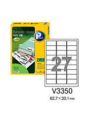 [프린텍] 바코드라벨 V3350-100(100매27칸)