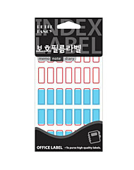 [쁘띠] 견출지 20-F210 (10x24mm13매적색)