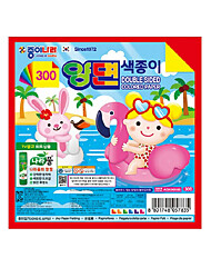 [종이나라] 300 양면 색종이 12색6매 1갑(50입)