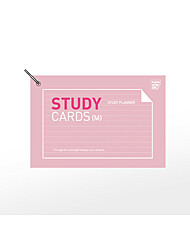 [알파]스터디카드중154x105mm45매카드링