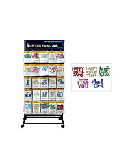 [현진] 글리터토퍼영문생일 GFT14-401 (빨강)