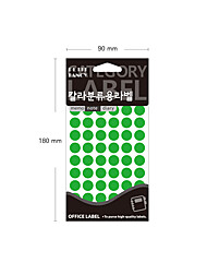 [쁘띠] 라벨지 20-303 (12mm13매형광녹색)
